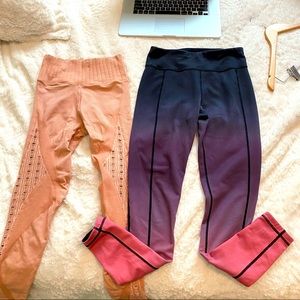 Carbon38 Pink Leggings + Sweaty Betty Reversible